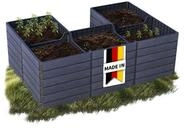 GARANTIA Hochbeet ERGO QUADRO U L 75 Hochbeet Wood, inkl. FLORA Wassersparsystem