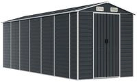 vidaXL Gartenhaus Ger&auml;tehaus Anthrazit 191x555x198 cm Verzinkter Stahl