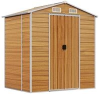 vidaXL Garten-Ger&auml;teschrank 191 x 130 x 198 cm Ger&auml;tehaus Hellbraun...