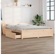 vidaXL Bett, Bett mit Schubladen 140x200 cm