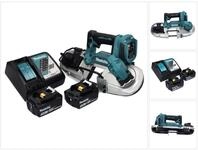 Makita Akku-Bands&auml;ge DPB 183 RF 18 V 66 mm Brushless + 2x Akku 3,0 Ah +...