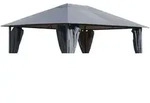 Quick Star Pavillon-Ersatzdach Nizza, 180 g/m2, 297 x 397 cm (Grau, 3 x 4 m),...