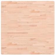 vidaXL Tischplatte, 90x90x1,5 cm Quadratisch Massivholz Buche
