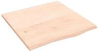 vidaXL Tischplatte Tischplatte 60x60x2 cm Massivholz Eiche Unbehandelt (1 St)