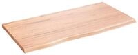 vidaXL Tischplatte Tischplatte Hellbraun 80x40x2 cm Massivholz Eiche Behandelt (1 St)