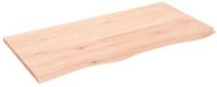 vidaXL Tischplatte Tischplatte 100x50x2 cm Massivholz Eiche Unbehandelt (1 St)