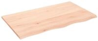 vidaXL Tischplatte Tischplatte 100x60x2 cm Massivholz Eiche Unbehandelt (1 St)