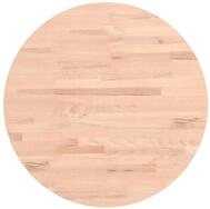 vidaXL Tischplatte, &Oslash;50x2,5 cm Rund Massivholz Buche