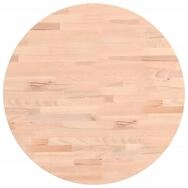 vidaXL Tischplatte, &Oslash;50x4 cm Rund Massivholz Buche