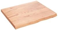 vidaXL Tischplatte vidaXL Tischplatte Hellbraun 60x50x(2-4) cm Massivholz Eiche