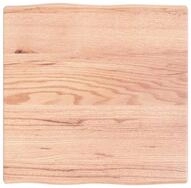 vidaXL Tischplatte Tischplatte 60x60x(2-4) cm Massivholz Behandelt Baumkante (1...