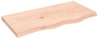 vidaXL Tischplatte Tischplatte 80x40x(2-4) cm Massivholz Eiche Unbehandelt (1...