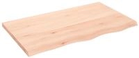 vidaXL Tischplatte Tischplatte 100x60x(2-4) cm Massivholz Eiche Unbehandelt (1...