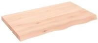 vidaXL Tischplatte Tischplatte 100x60x(2-6) cm Massivholz Eiche Unbehandelt (1...