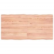 vidaXL Tischplatte Tischplatte 120x60x(2-6) cm Massivholz Behandelt Baumkante...