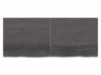 vidaXL Tischplatte Tischplatte Dunkelbraun 140x60x(2-6)cm Massivholz Eiche (1...