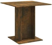 vidaXL Esstisch, Esszimmertisch R&auml;uchereiche 80x80x75 cm Holzwerkstoff