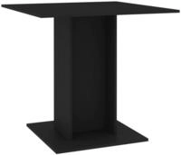 vidaXL Esstisch, Esszimmertisch Schwarz 80x80x75 cm Holzwerkstoff
