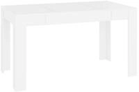 vidaXL Esstisch, Esszimmertisch Wei&szlig; 140x74,5x76 cm Holzwerkstoff