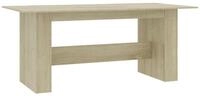 vidaXL Esstisch Esstisch Sonoma-Eiche 180x90x76 cm Holzwerkstoff (1-St)