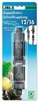 JBL GmbH & Co. KG Aquariumschlauch JBL Doppelhahn + Schnellkupplung 12/16 f&uuml;r