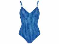 Sunflair Badeanzug Beach Fashion blau/weiß Badeanzug mit entfernbaren Softcups und