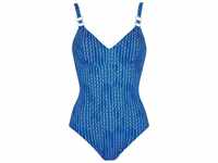 Sunflair Badeanzug Beach Fashion blau/weiß Badeanzug mit entfernbaren Softcups...
