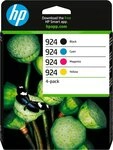 HP 4 Druckerpatronen Tinte Nr. 924 BK / C / M / Y Multipack Tintenpatrone