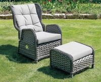 LEX Gartensessel Gartensessel Relaxsessel COMFORT - verstellbare R&uuml;ckenlehne und