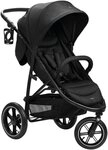 Hauck Kinder-Buggy Dreiradbuggy, Rapid 3 Air, black, mit schwenk/feststellbarem