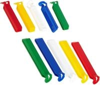 FACKELMANN Vorratsdose Aromaclips TECNO, 10 St&uuml;ck, in Wei&szlig;/Blau/Gelb/Gr&uuml;n/Rot,