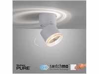 Pure LED-Deckenstrahler PURE-NOLA, weiß, 1-flammig, drehbar, dimmbar (6861-16)