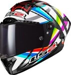 LS2 Motorradhelm FF805 Thunder GP Flash Carbon Helm, Notfallsystem-Polsterung (EQRS)