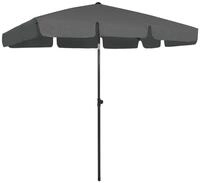 vidaXL Sonnenschirm Strandschirm Anthrazit 200x125 cm