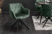 riess-ambiente Polsterstuhl EUPHORIA dunkelgr&uuml;n / schwarz (Einzelartikel, 1...