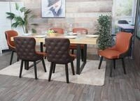 MCW Esszimmerstuhl MCW-M60-6 (Set, 6 St), Mit dekorativen Ziern&auml;hten auf der