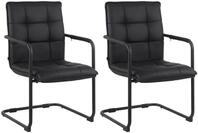 CLP Besucherstuhl Freischwinger Gandia Kunstleder (2er Set, 2 St), mit...