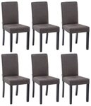 CLP Esszimmerstuhl Ina Stoff (6er Set, 6 St), Holzgestell& gepolsterter Sitz