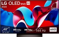 LG OLED48C47LA OLED-Fernseher (121 cm/48 Zoll, 4K Ultra HD, Smart-TV) schwarz LG OLED48C47LA OLED-Fernseher (121 cm/48 Zoll, 4K Ultra HD, Smart-TV) schwarz