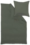 Curt Bauer Bettw&auml;sche Mako-Brokat-Damast Arezzo olive 135 cm x 200 cm, Bettbezug