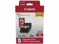 Canon CLI-551XL BK/C/M/Y + Photo Value Pack Tintenpatrone (Packung, 4-tlg)