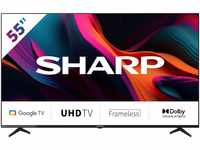 Sharp 4T-C55GLx LED-Fernseher (139 cm/55 Zoll, 4K Ultra HD, Google TV, Smart-TV,