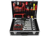 FAMEX Werkzeugset 758-63 Werkzeugkoffer gefüllt mit Werkzeug, (Werkzeug-Set,