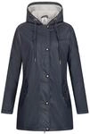 Regenmantel ANKERGLUT "ANKERGLUTTRAUM WOMEN", Damen, Gr. 36 (S), blau (navy), Web,