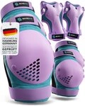 SKATEWIZ Protektoren-Set SMASH Knieschoner Kinder Inliner Schoner Erwachsene