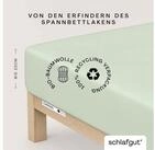 Schlafgut Spannbettlaken CASUAL Bettlaken 100% gek&auml;mmte Bio-Baumwolle, 150...