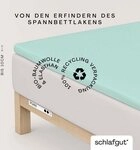 Schlafgut Pure Topper Bio-Spannbettlaken petrol light 90-100x190-220 cm Schlafgut Pure Topper Bio-Spannbettlaken petrol light 90-100x190-220 cm