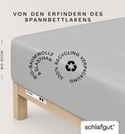 Schlafgut Spannbettlaken PURE BOXSPRING Bio-Baumwolle mit Elasthan, 170 g/m&sup2;,
