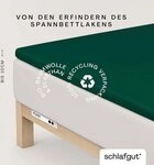 Schlafgut Spannbettlaken PURE TOPPER Bio-Baumwolle mit Elasthan 170 g/m&sup2; f&uuml;r...