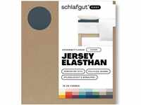 Schlafgut EASY Jersey Elasthan Topper Spannbettlaken grey deep 90-100x190-220 cm